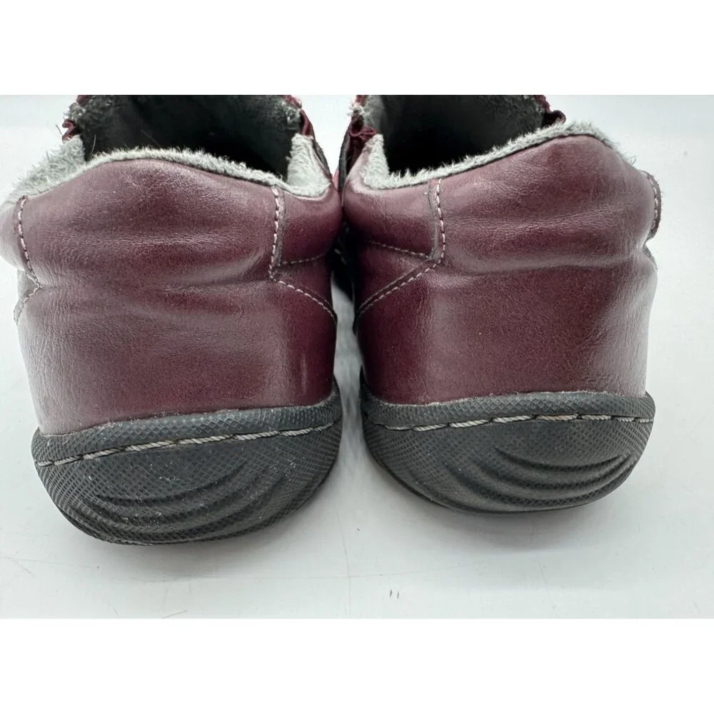 Jsport Womens Blair Slip-On Comfort Shoes Size 8M Maroon Cozy Memory Foam Winter - Picture 10 of 13